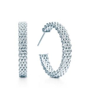 Tiffany & Co Somerset Medium Hoop Earrings